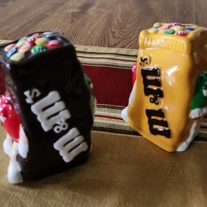 M&M's Colorful Ceramic Salt and Pepper Shakers